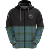 MacInnes Ancient Clan Half Of Tartan Zipper Hoodie